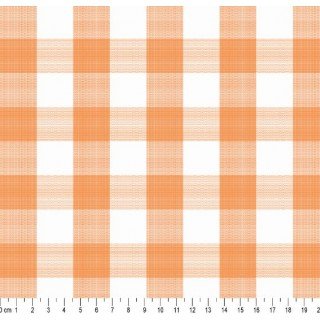 Tecido Fio Tinto Xadrez 30XM cor - 1130 (Laranja)